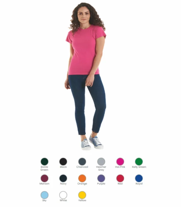 Uneek UC318 Ladies Classic Tee Shirt